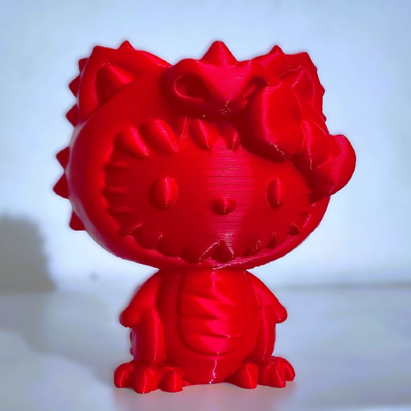 Hello Kitty Godzilla figure by dubmehard | Download free STL model