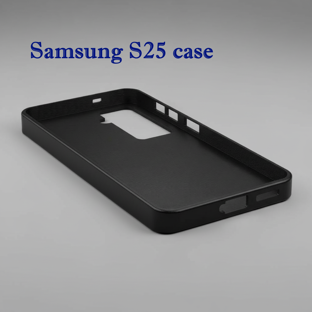 Samsung S25 case – fully parametric OpenSCAD model