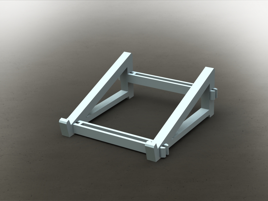 Portable laptop stand
