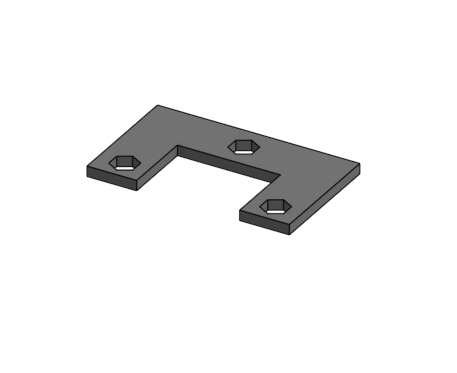 Placa de soporte para tuercas (refuerzo de montaje)
