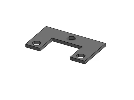 Placa de soporte para tuercas (refuerzo de montaje)