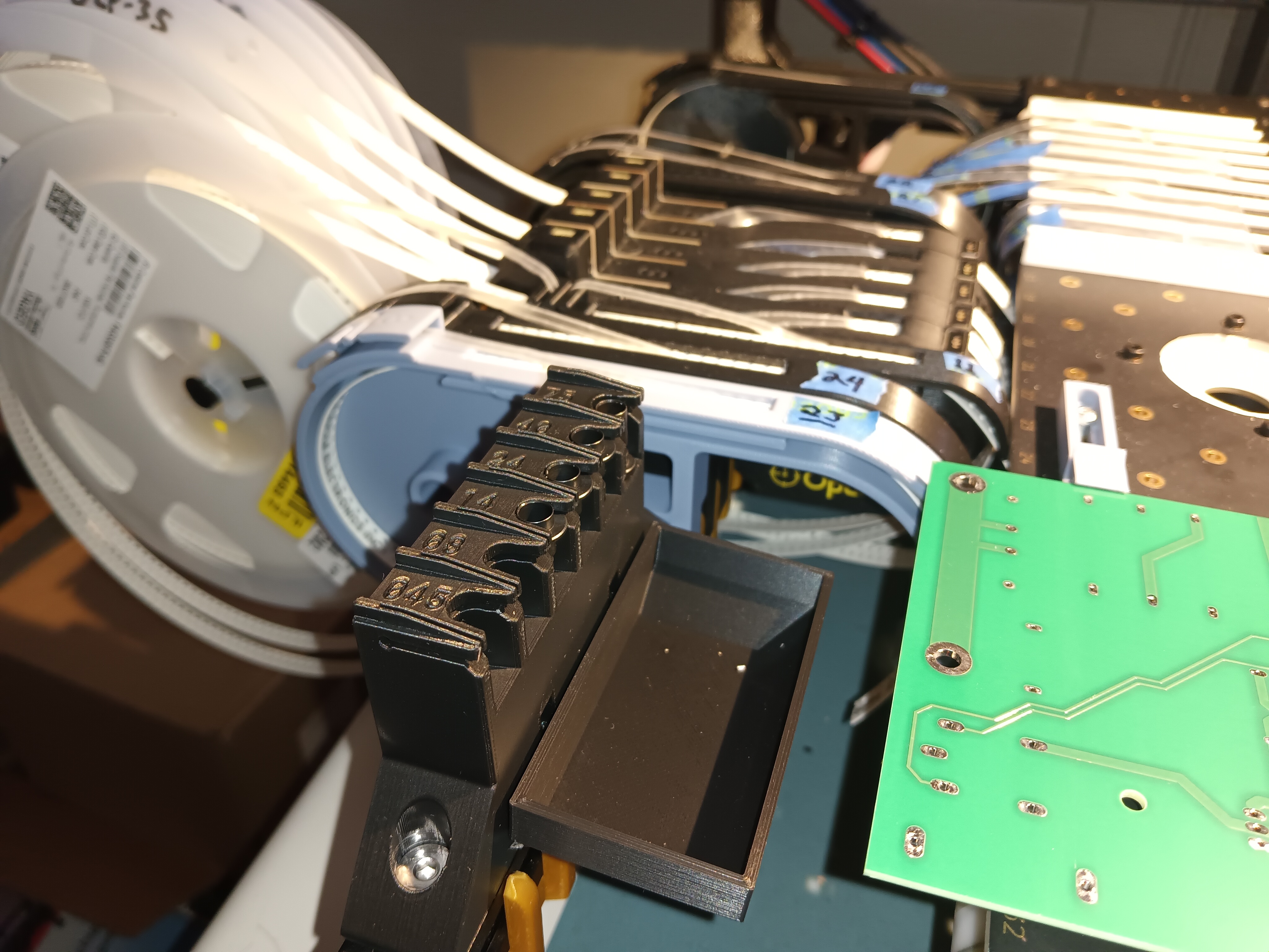 Lumen V3.1 Open PNP Nozzle Rack on Rail with Part Catch