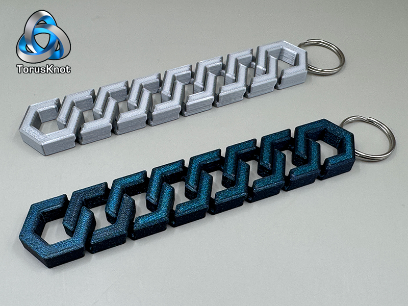 Hexagonal Articulated Flexi Keychain V2