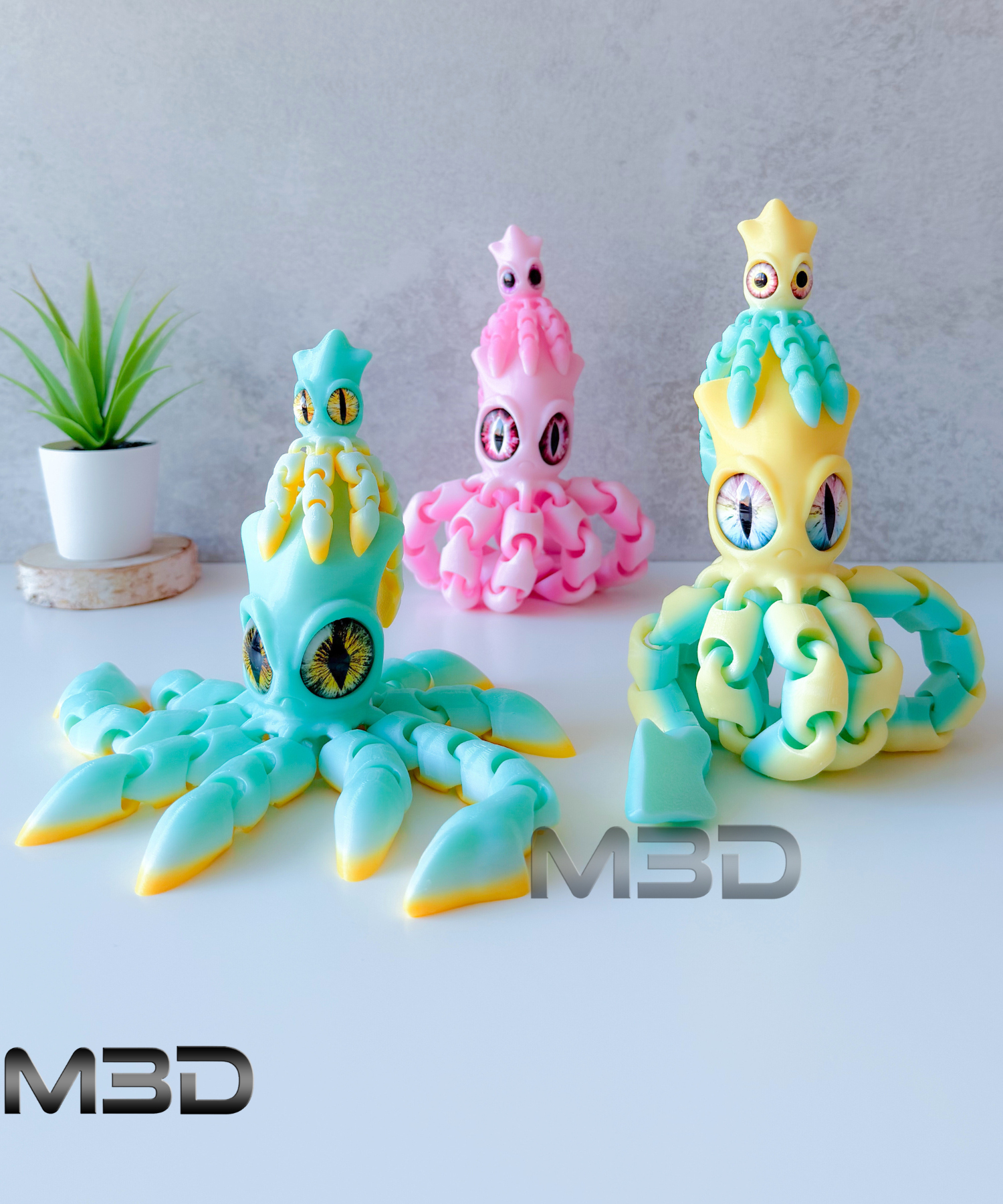 Flexi Grumpy Squid / no supports / 3mf included