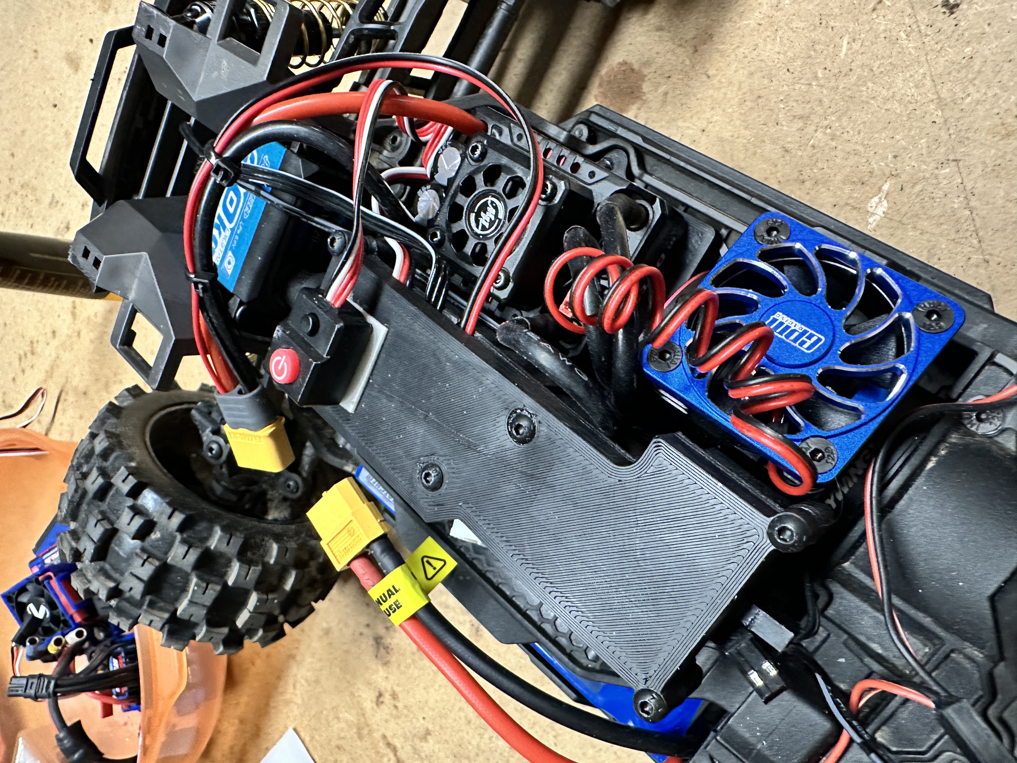 Traxxas Mini MaXX electronic box and esc mount 3D model