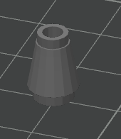 Lego Compatible (59900.dat) Cone 1 x 1 [Top Groove]