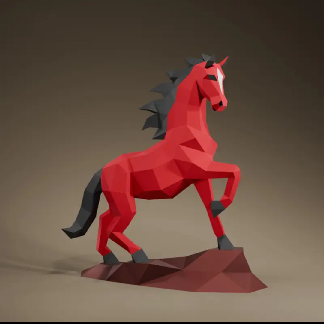 Low poly Horse — miniatura 5