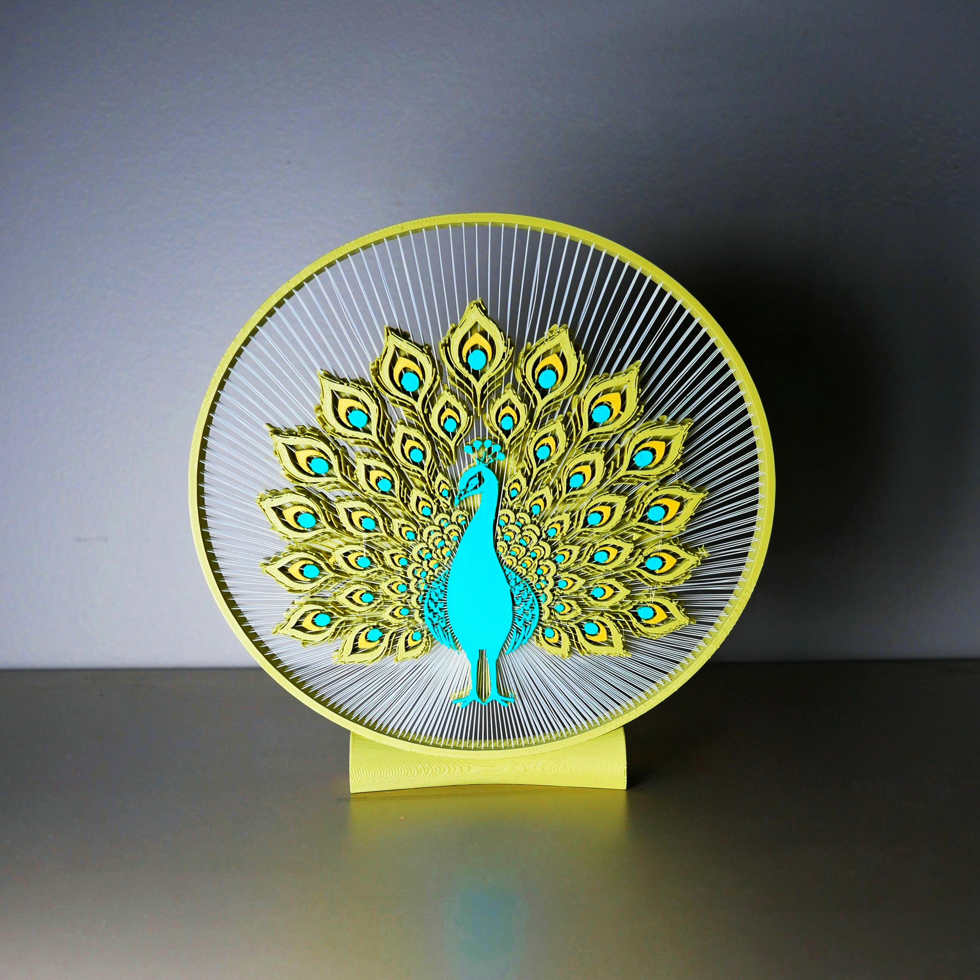 Peacock String Art