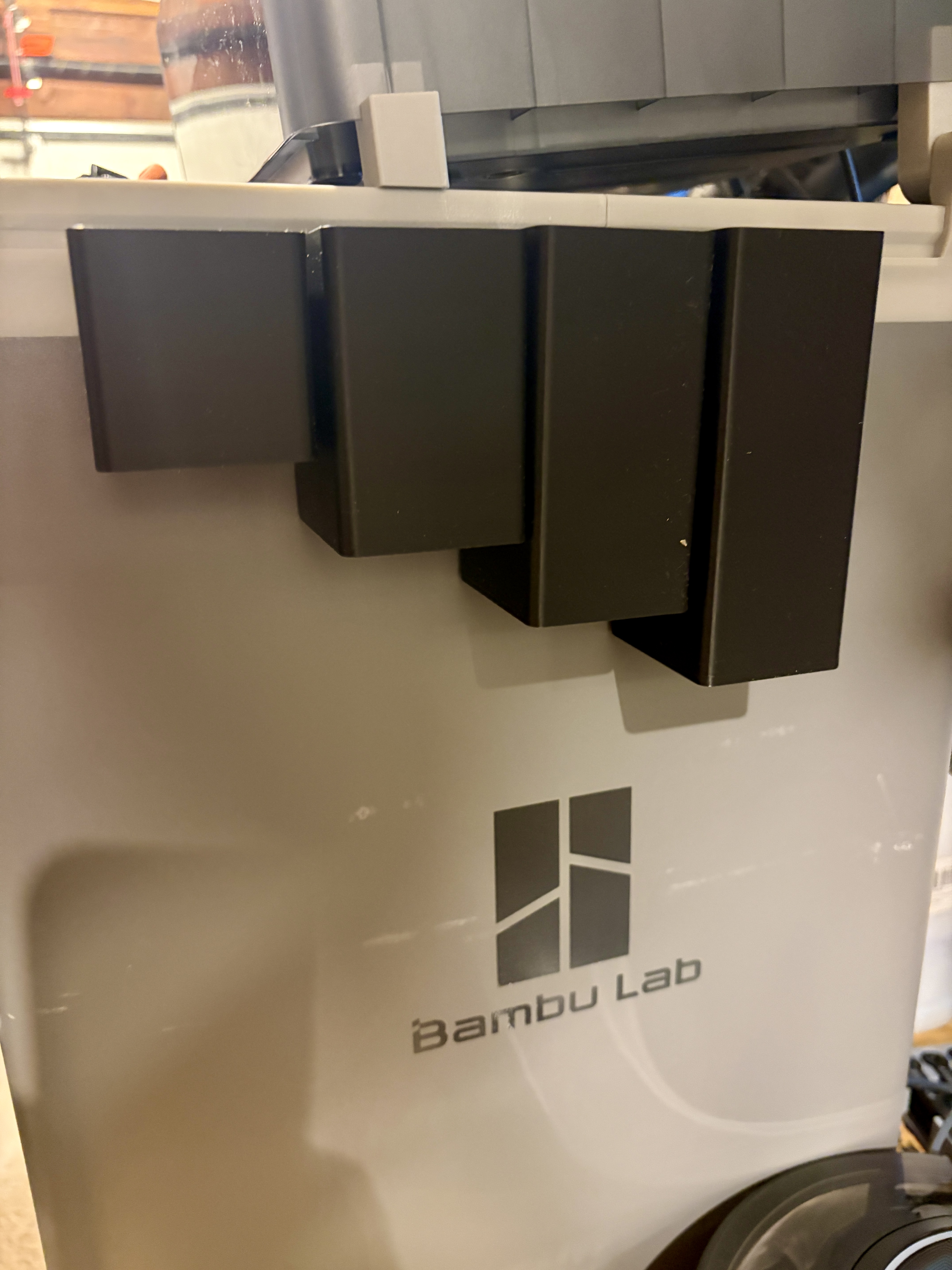 Modular Side-Mount Storage Boxes for Bambu Printers 3D model