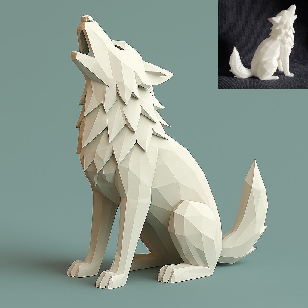 Howling Sitting Wolf