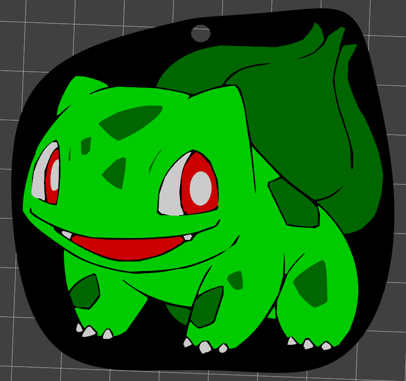 001　Bulbasaur keychain