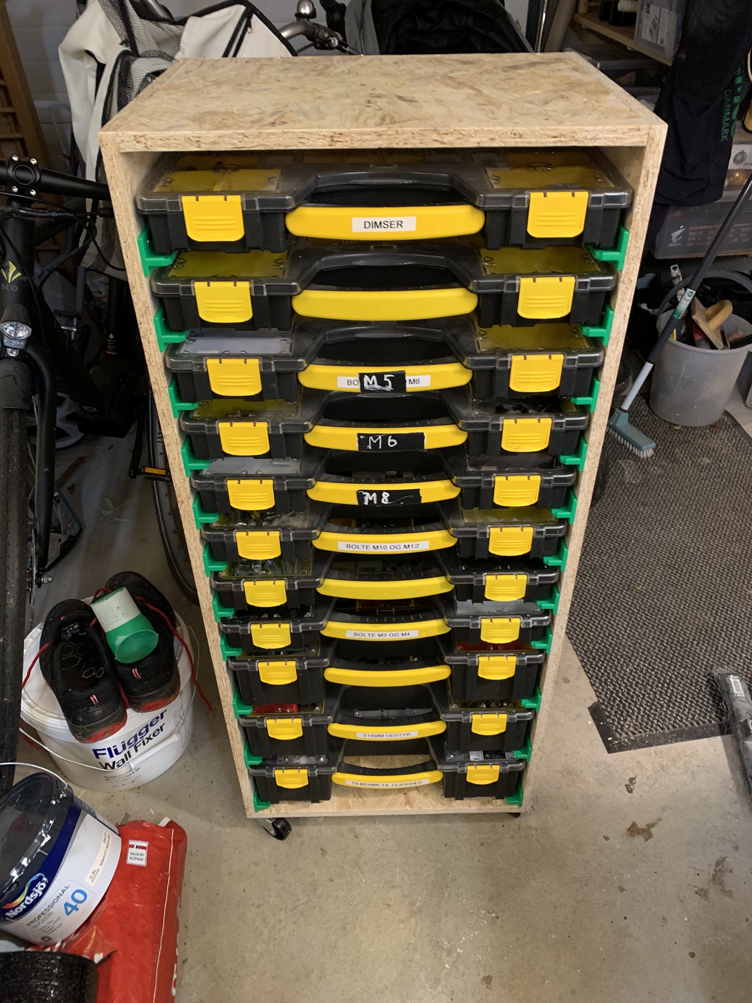 Rail for Stanley organizer box