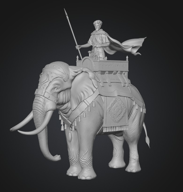 Desert King on an Elephant