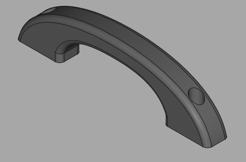 Simple round handle