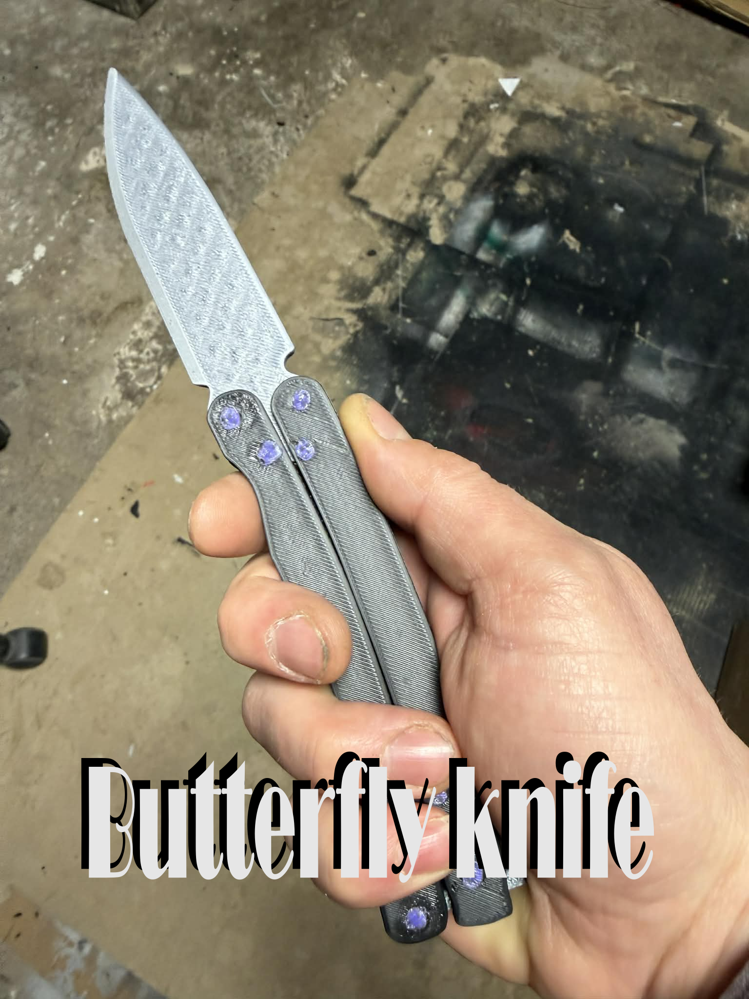 Butterfly knife, sharp