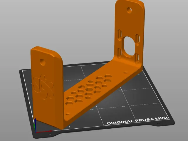 OpenSlider V0.4 z-axis-frame1 and feet, cut to fit on the Prusa Mini