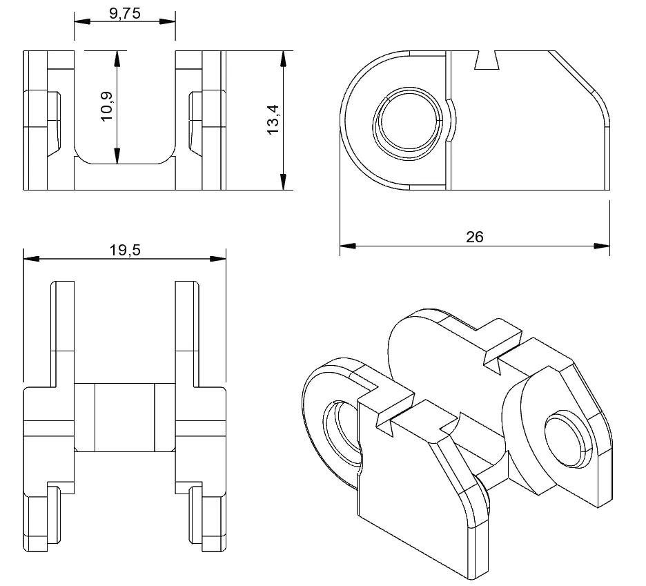 Chuỗi kéo in 3D: \