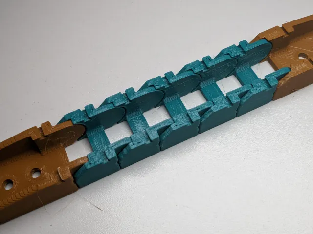 Open drag chain optimized for printing