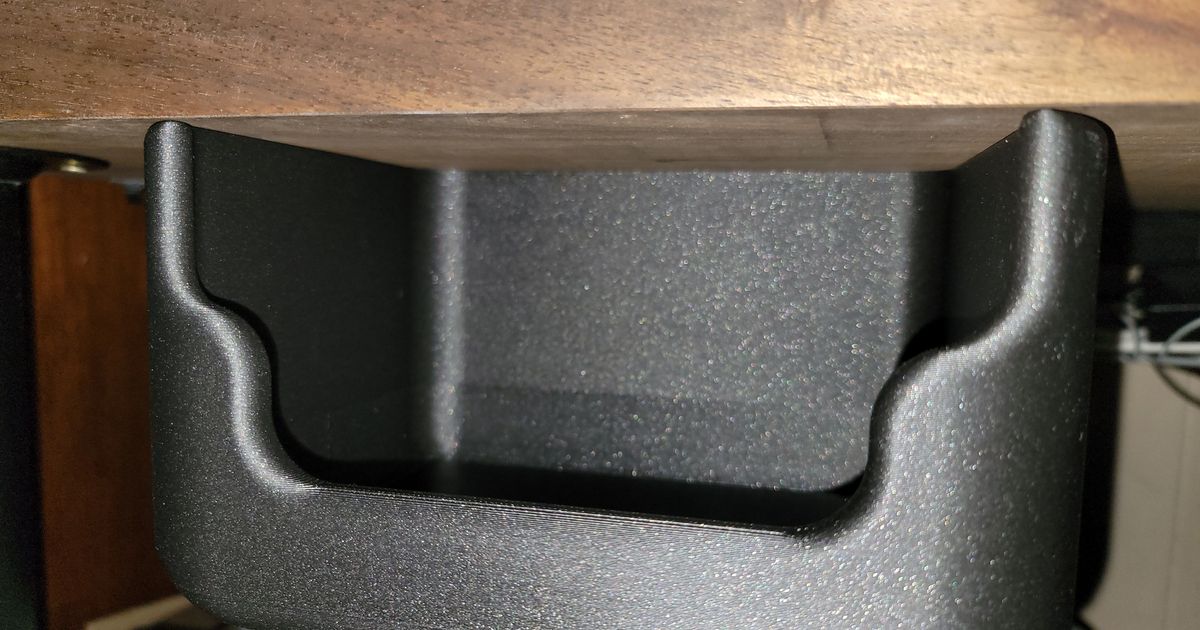 Under Desk Storage Bin by BluD Download free STL model