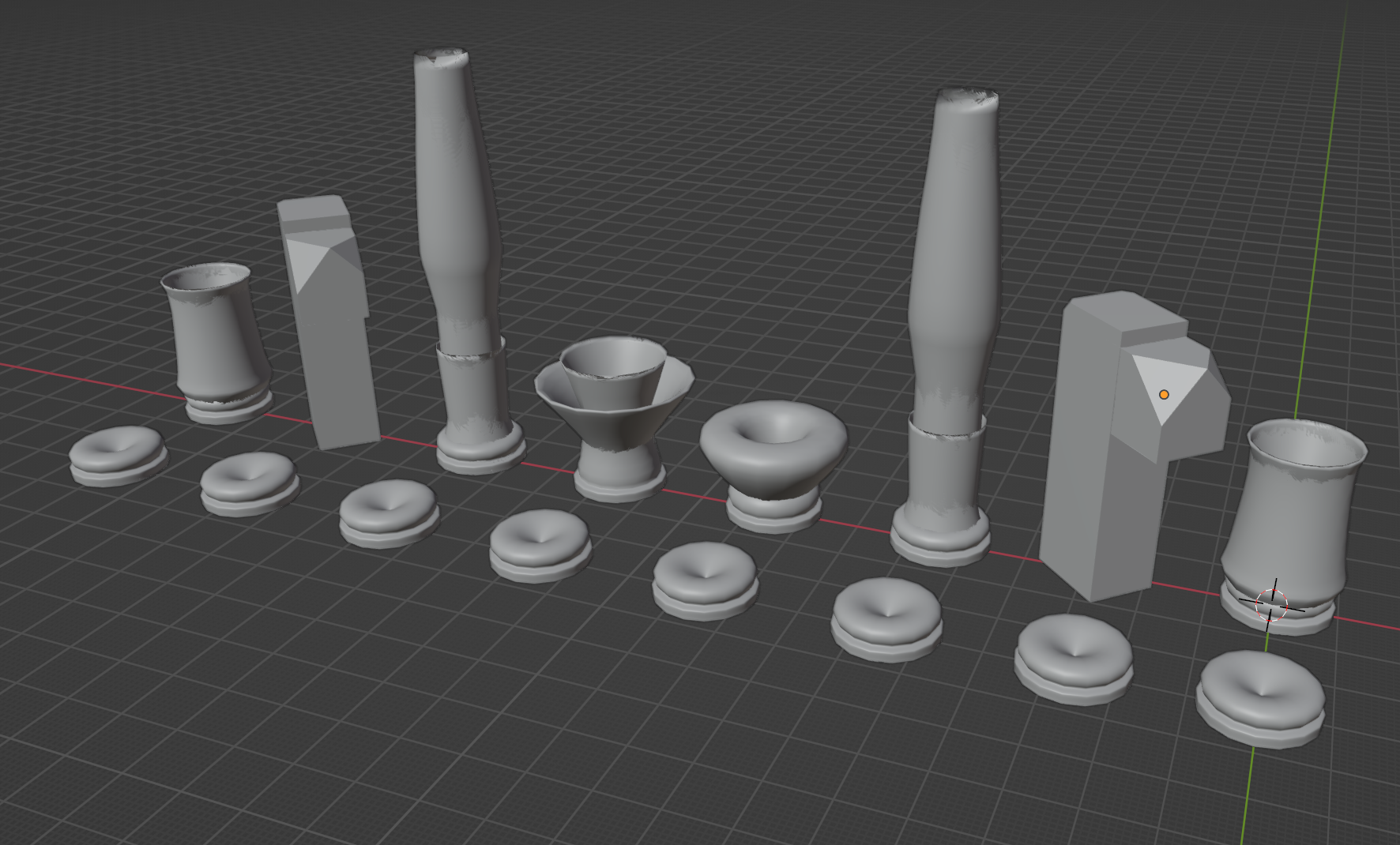 Simple chess set