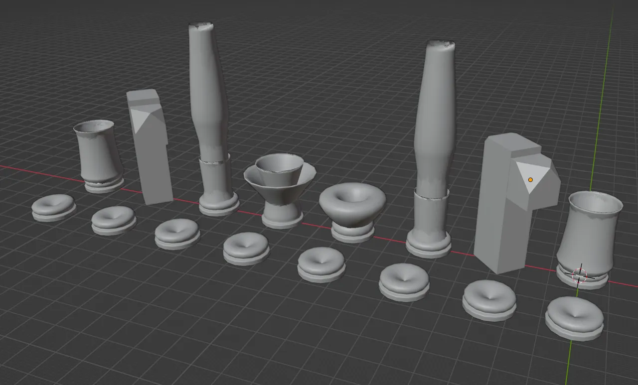 Simple chess set by SlakrHakr | Download free STL model | Printables.com