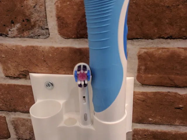 Toothbrush holder for oral-b and toothpaste