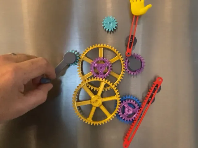 Fridge Magnet Gear Set