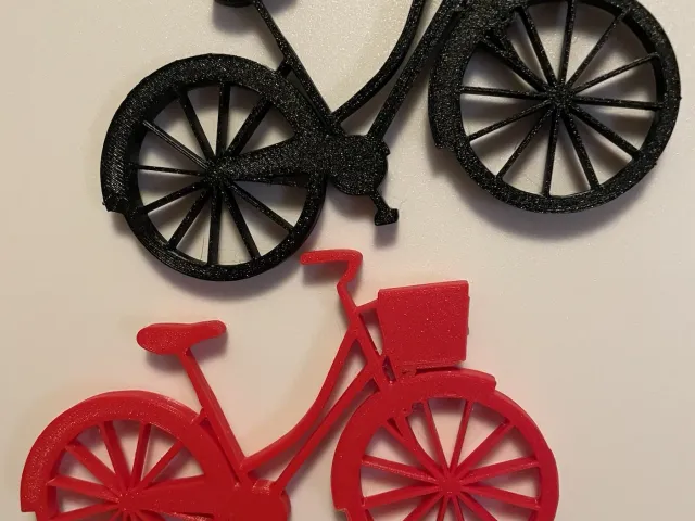 Bicycle Silhouette Magnet