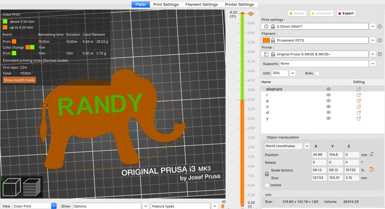 Elephant Name Badge by Tom Anderson (The Real NEO) | Download free STL ...