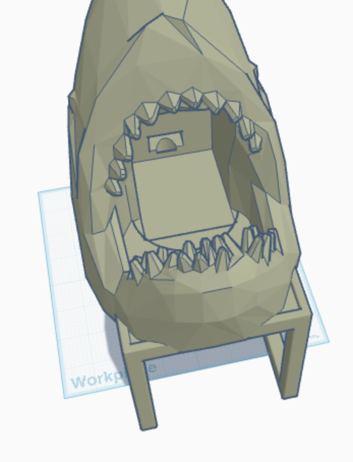 shark couch drink and stuff holder