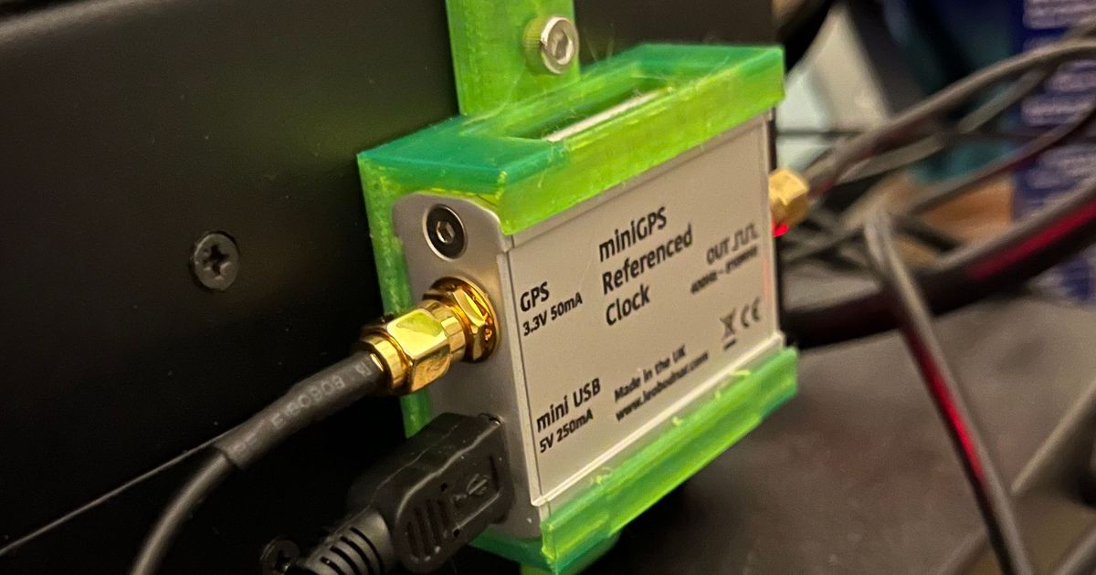 Leo Bodnar MINI GPS bracket IC9700 by VK3BQ Download free STL model