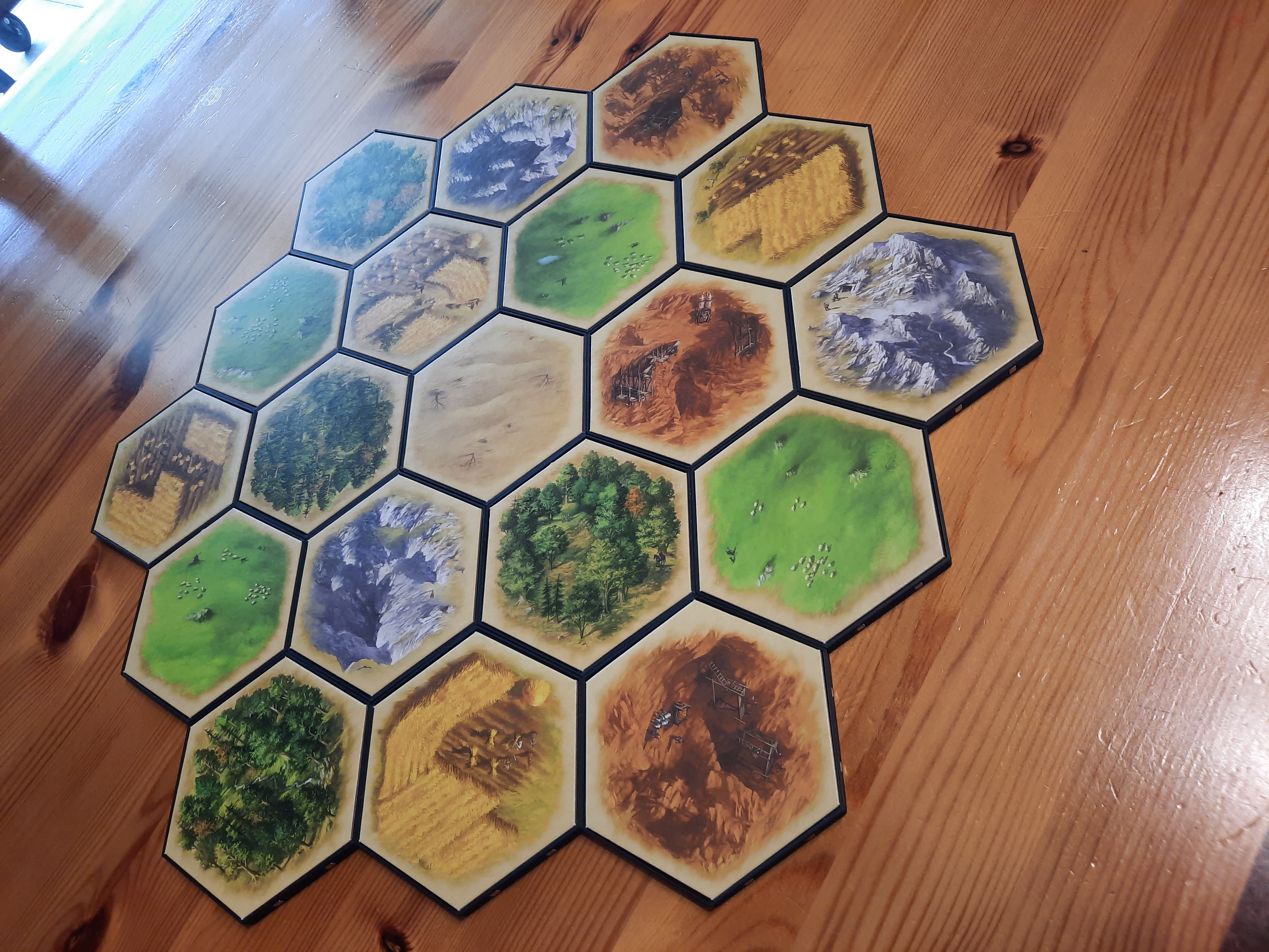 Magnetic Hex for Catan