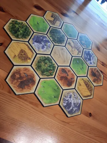 Magnetic Hex for Catan