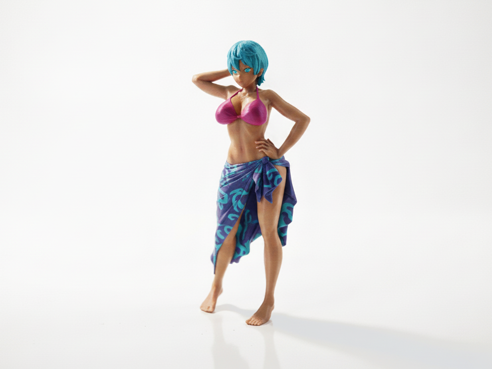 Bikini Babe Female Figure Statue 3D Printable