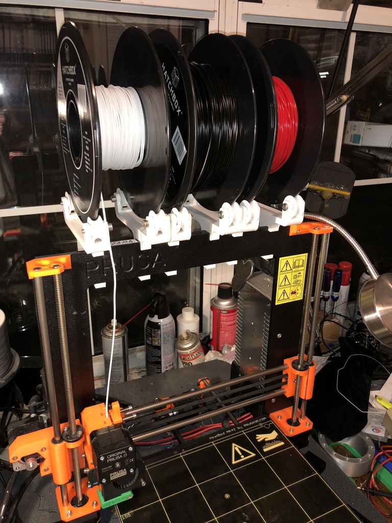 Prusa MK2 MK3 filament Holder with bearings