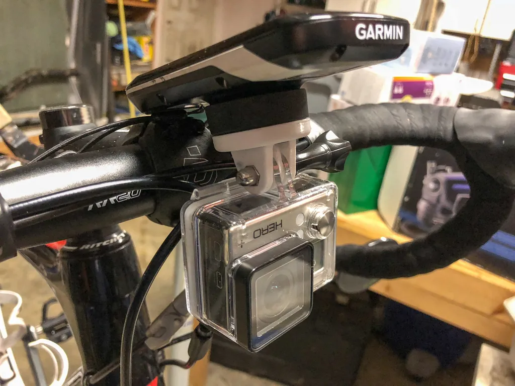 Garmin Bike Computer GoPro Mount by Leapnlarry | Download free STL ...