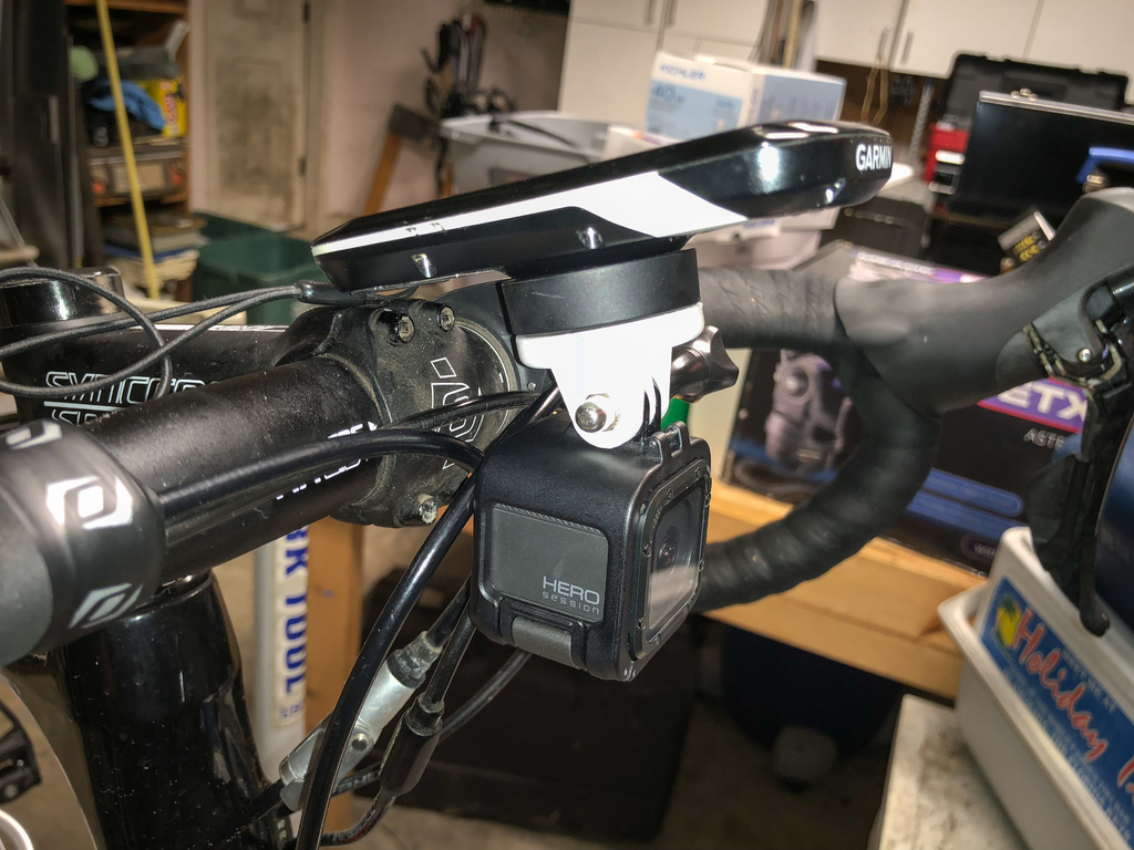 Garmin Bike Computer GoPro Mount by Leapnlarry Download free STL