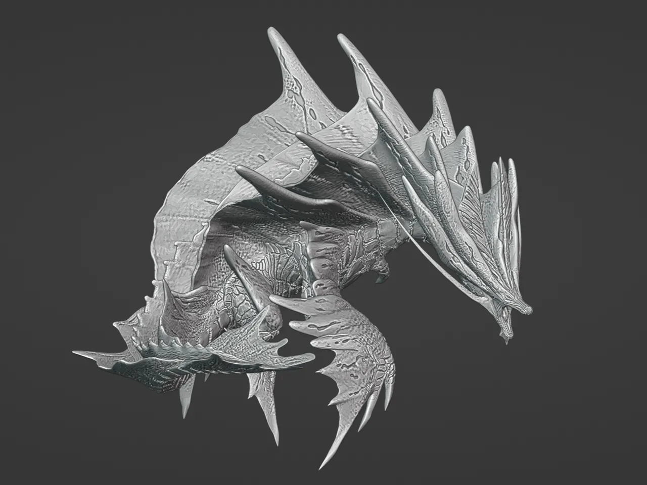 DIABLOS MONSTER HUNTER 3D model 3D printable