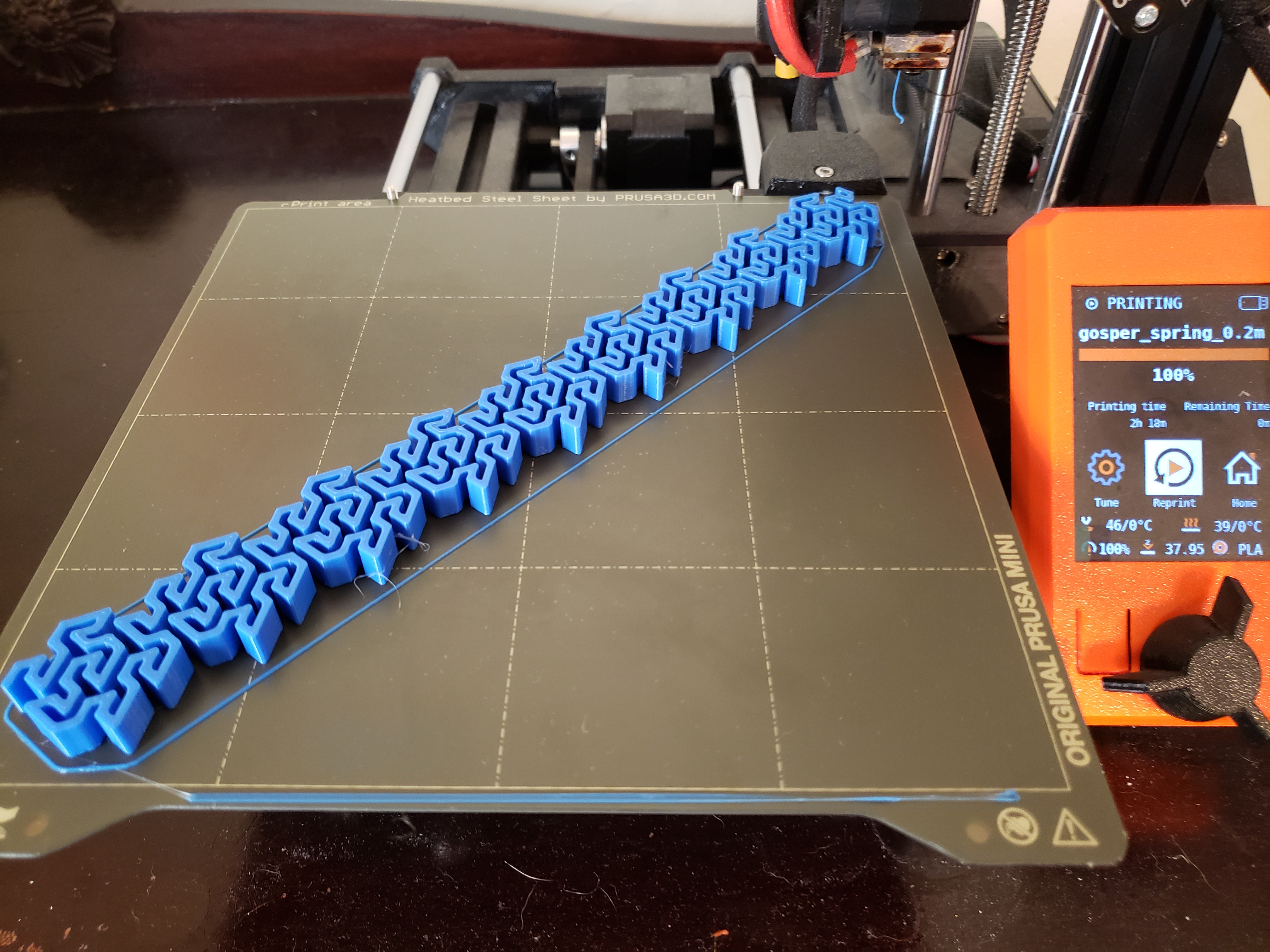 Gosper Spring (Openscad)