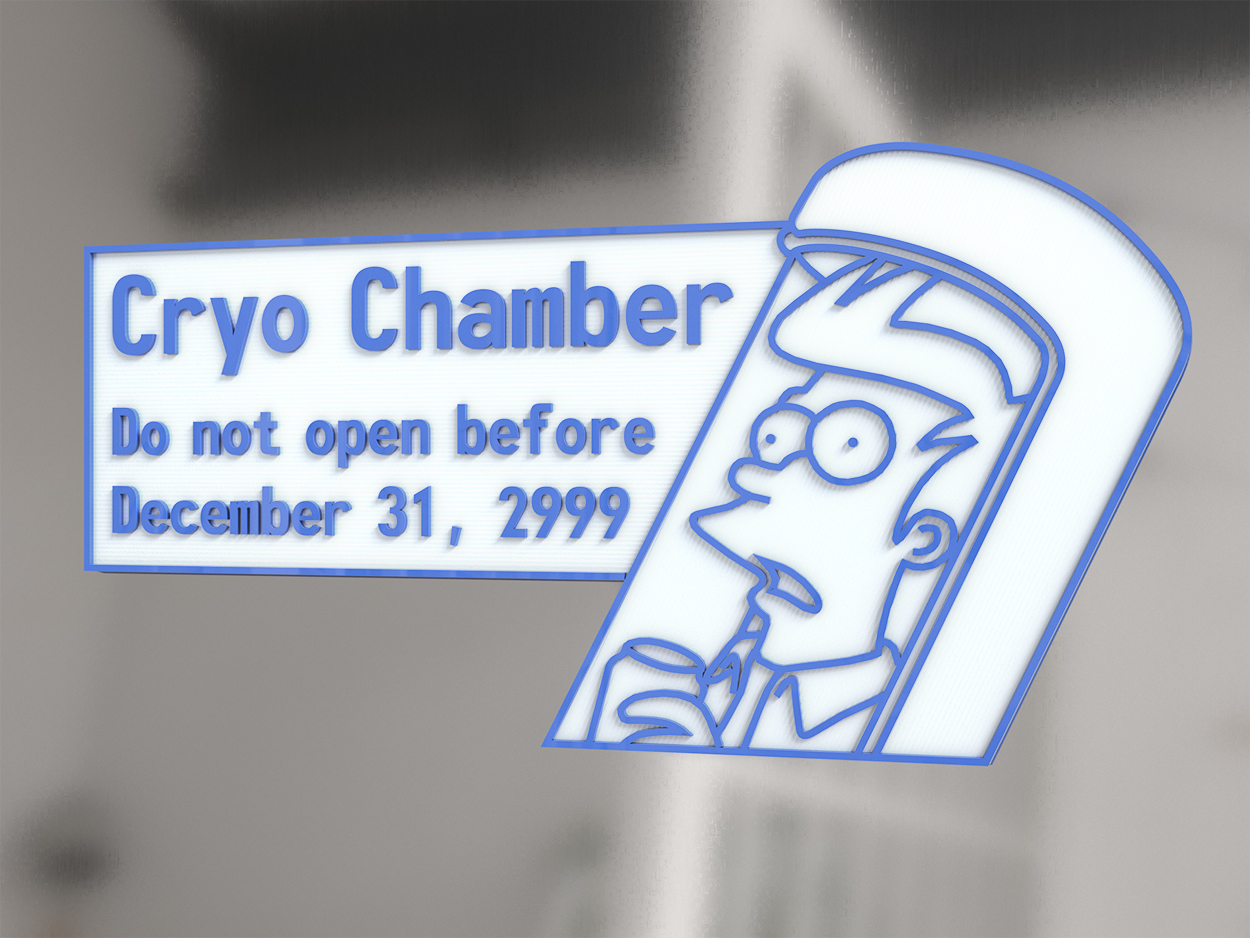 Futurama Cryo Chamber Fridge Magnet