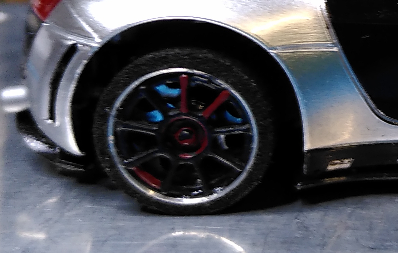 Slot car Audi R8 wheel insert (DE: Felgeneinsatz)