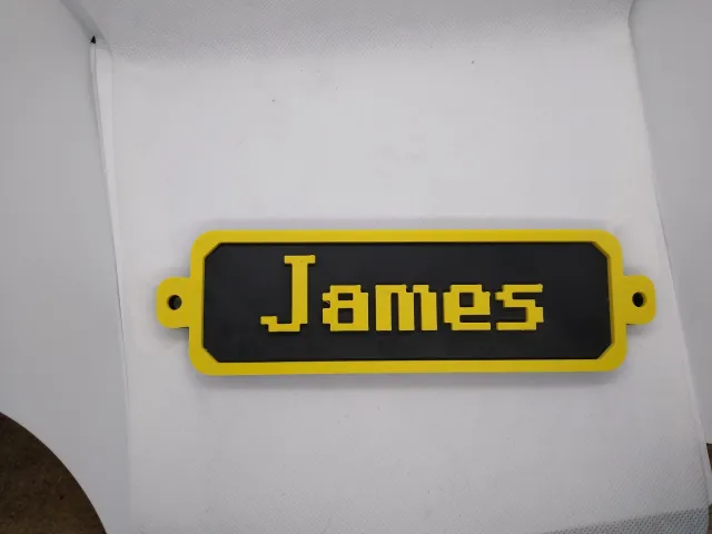 Name/Username Plaque