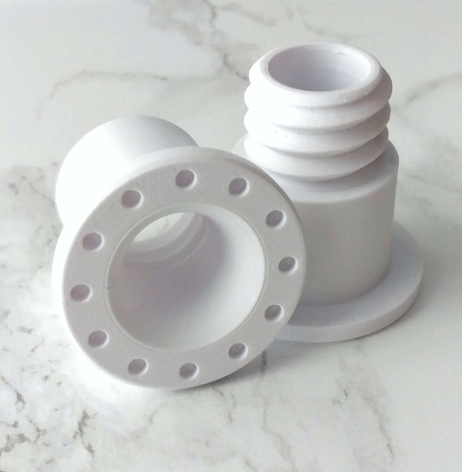 Lack Enclosure Threaded Filament Passthrough Guide (49mm-59mm Table thickness)