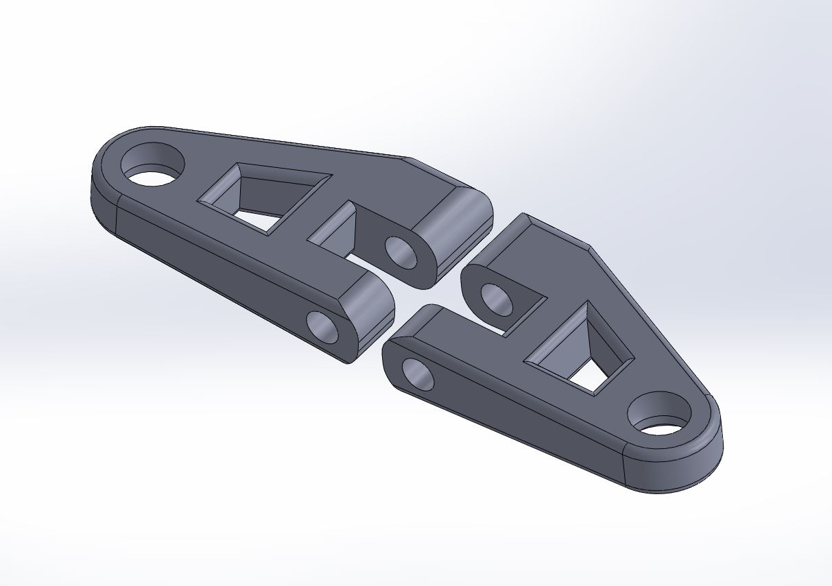 Reinforced top A-arms for WLtoys K989, 284131, K979, K969, K999