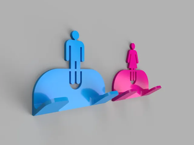 Simple razor holder male & female
