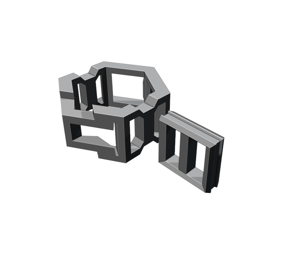 Miniatura 2 do modelo 3D Hexicloth 3D Printed Fabric