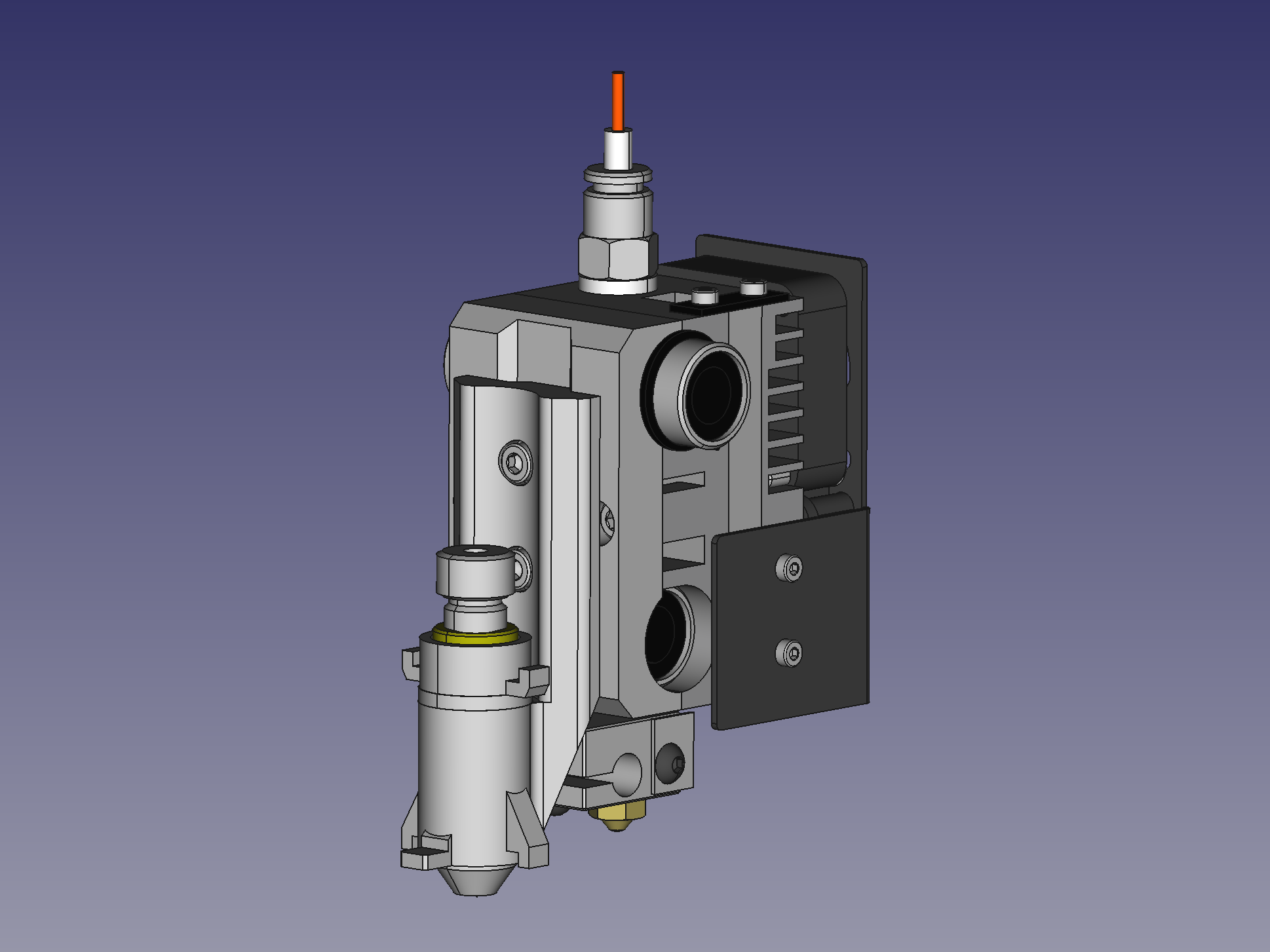 JGAurora A5 E3D drag knife mount [vinyl cutter]