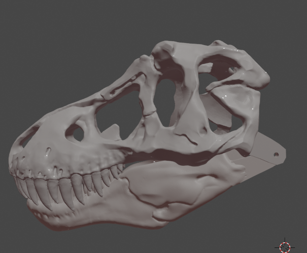 T-rex Skull mask with moving jaw by DragonArtist15 | Download free STL ...