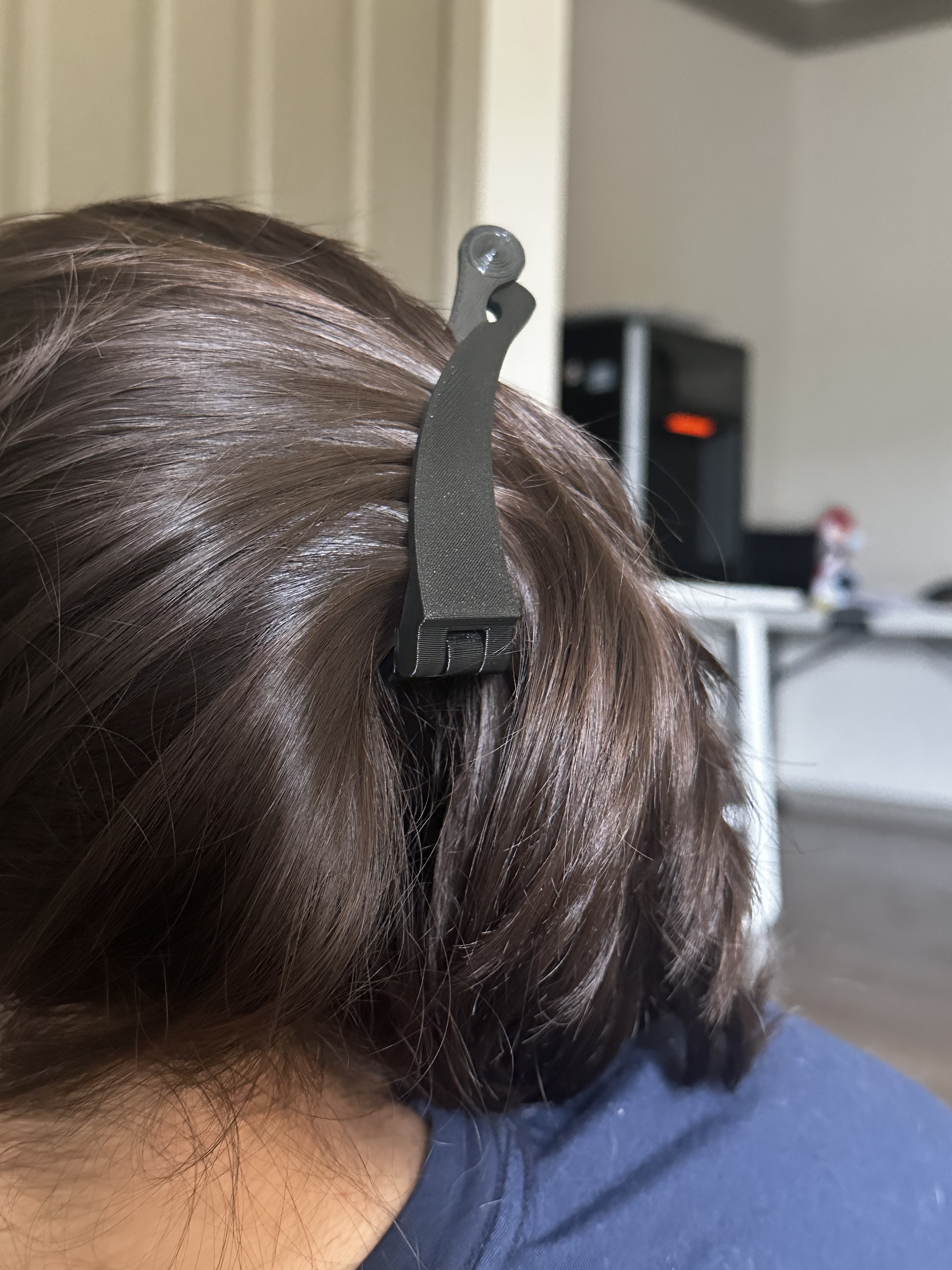 Print-in-Place Banana Hair Clip (Remix) – Closes More Tightly