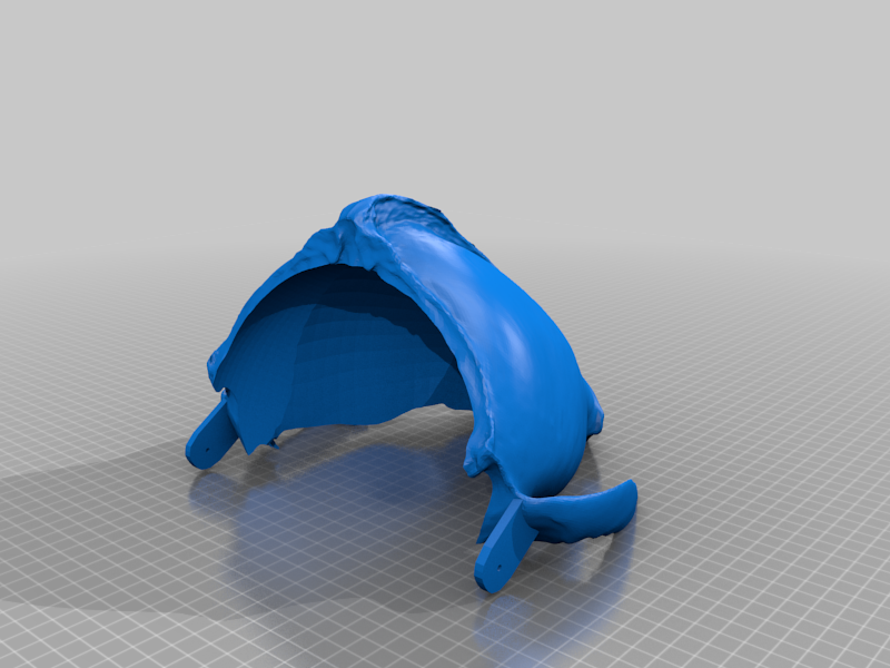 Miniatura 10 do modelo 3D Grey wolf skull mask